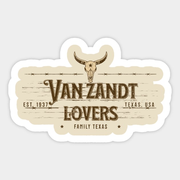 vintage fans lovers-vanzandt Sticker by jekoba